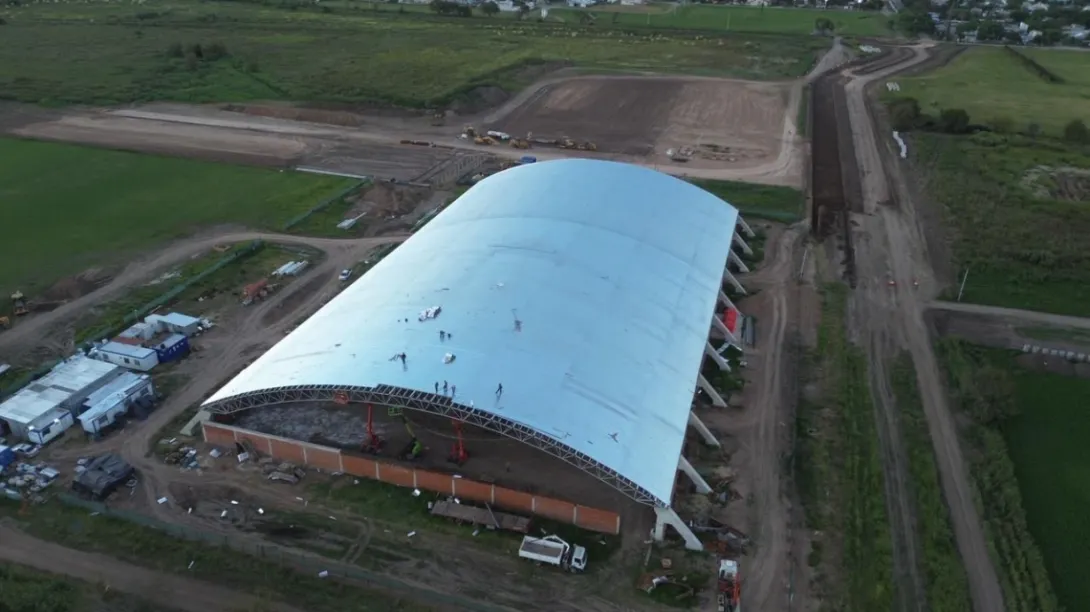 Las obras en marcha son la construcción del velódromo, el microestadio, las pistas de skate y BMX, y la Villa Suramericana.